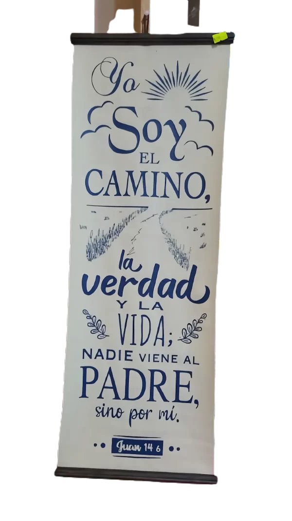 Pergamino Grande de cuero letra azul